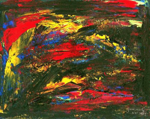 Description: RTS - NO.2, by Zammerly, Circa 2004, painted in Dubai, UAE. Gouache on special paper, 12 in. x 10 in.. Original Price $10,000.00. ----------- For Sale here is a Giclee Print (unsigned and unnumbered), 20 in. X 24 in., Free Shipping to selected countries!